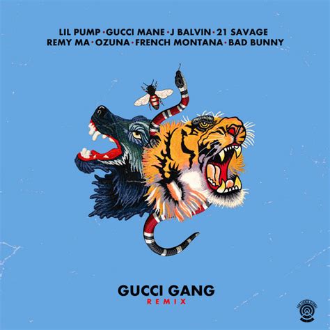 gucci gang bad bunny letra|gucci gang mega remix.